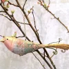 Frühlingsdeko Metallvogel NICO zum Aufhängen Länge 19 cm