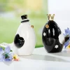 Frühlingsdeko Vogelpaar 2er Set Edda und Enno H 13 cm