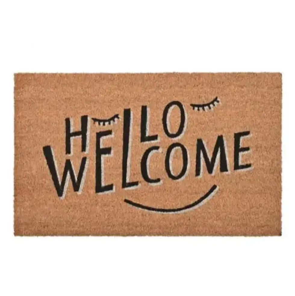 Fußmatte Kokosmatte Hello Welcome GiftCompany 75×45 cm