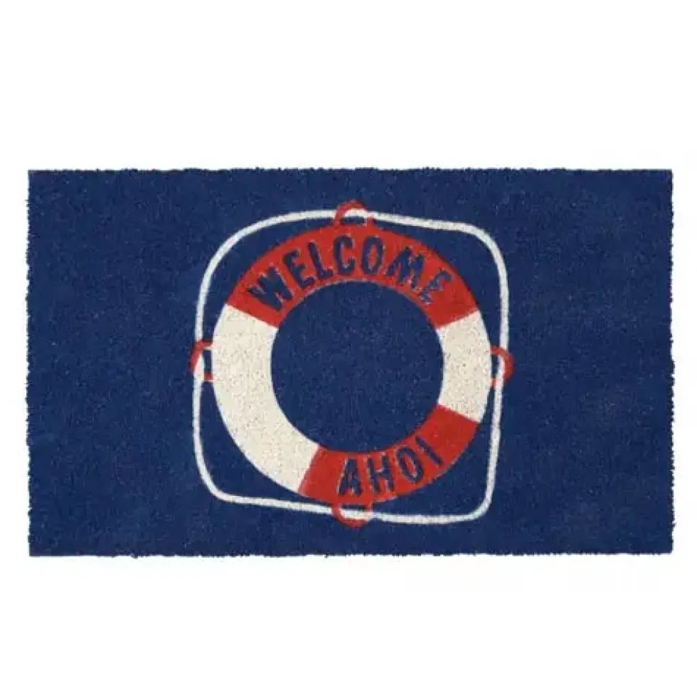 Fußmatte Kokosmatte Rettungsring GiftCompany 75×45 cm