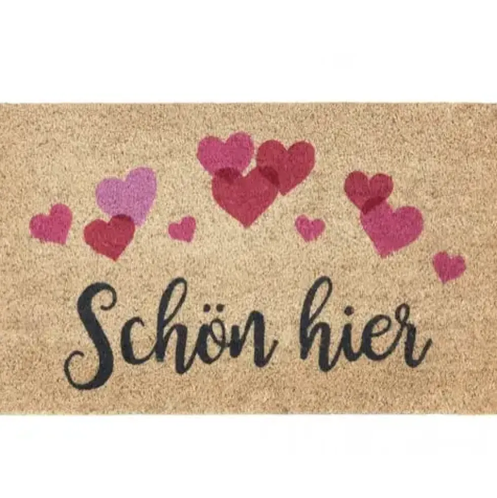 Fußmatte Kokosmatte Schön hier GiftCompany 45×75 cm