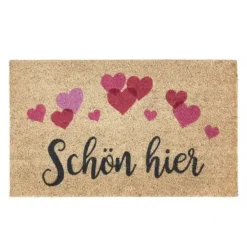 Fußmatte Kokosmatte Schön hier GiftCompany 45×75 cm