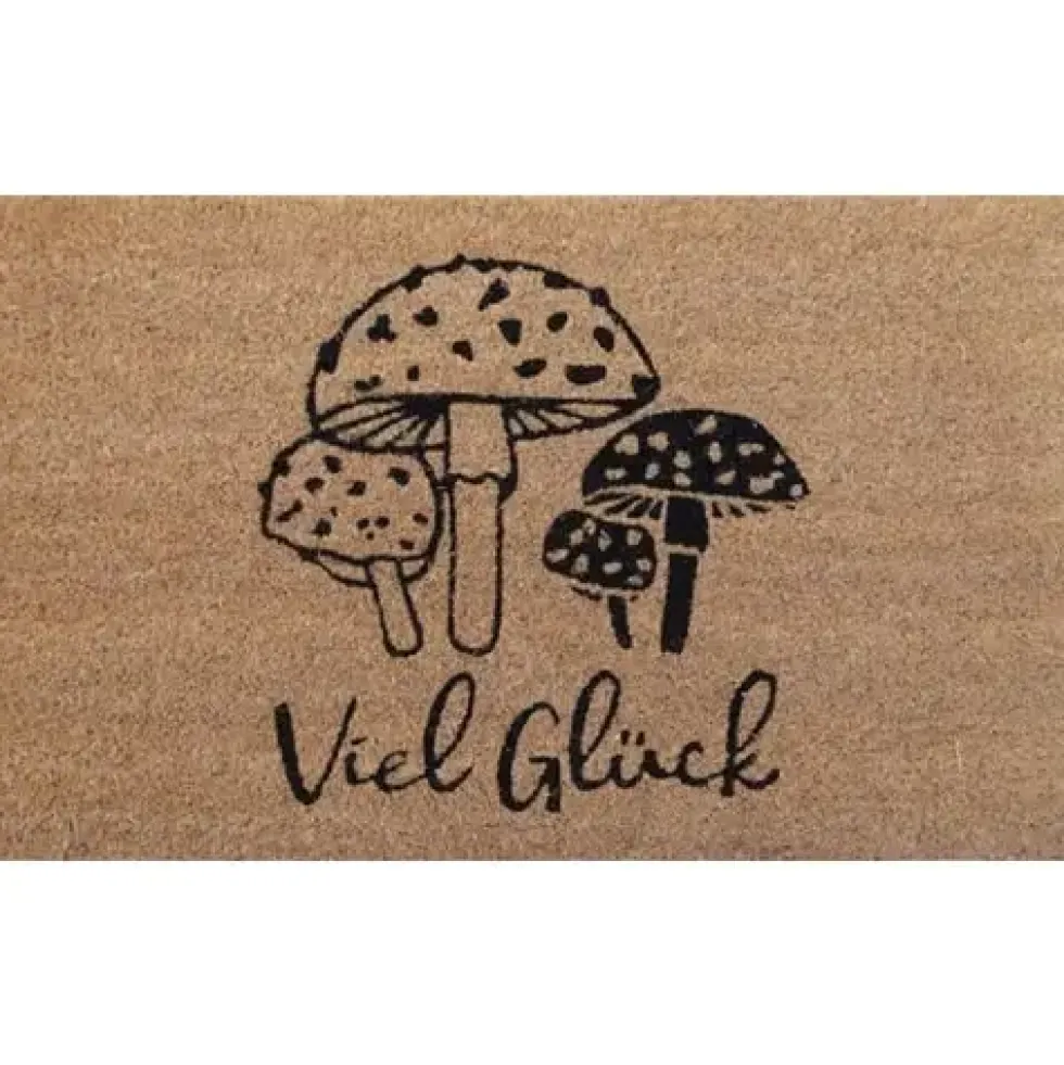 Fußmatte Kokosmatte Viel Glück GiftCompany 75×45 cm