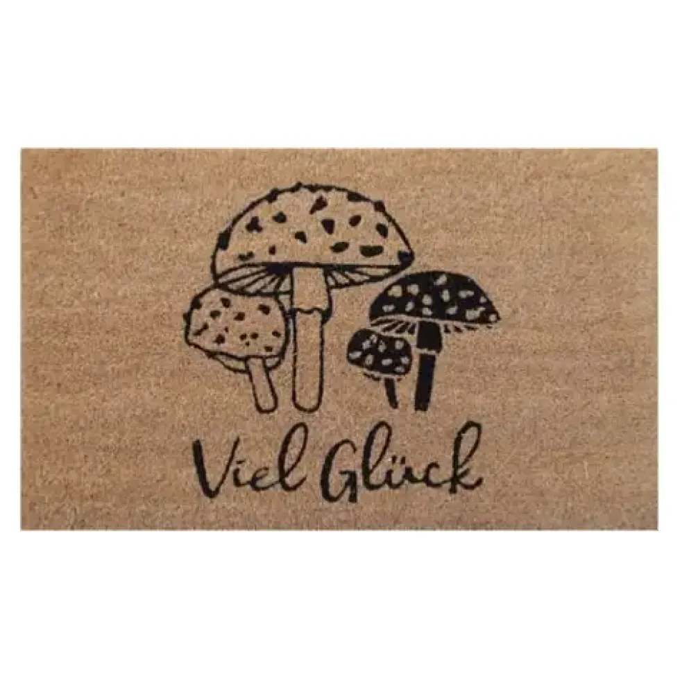 Fußmatte Kokosmatte Viel Glück GiftCompany 75×45 cm