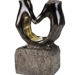 Gartenbrunnen Wasserspiel Herzhand Höhe 53 cm