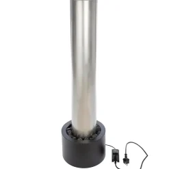 Gartenbrunnen Wasserspiel LED zylindrisch Adorata Höhe 118 cm
