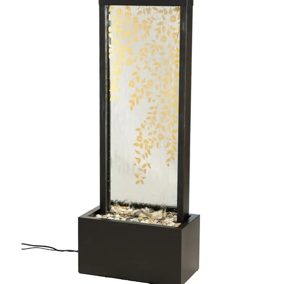 Gartenbrunnen Wasserwand Blumendesign Macarena Höhe 121 cm