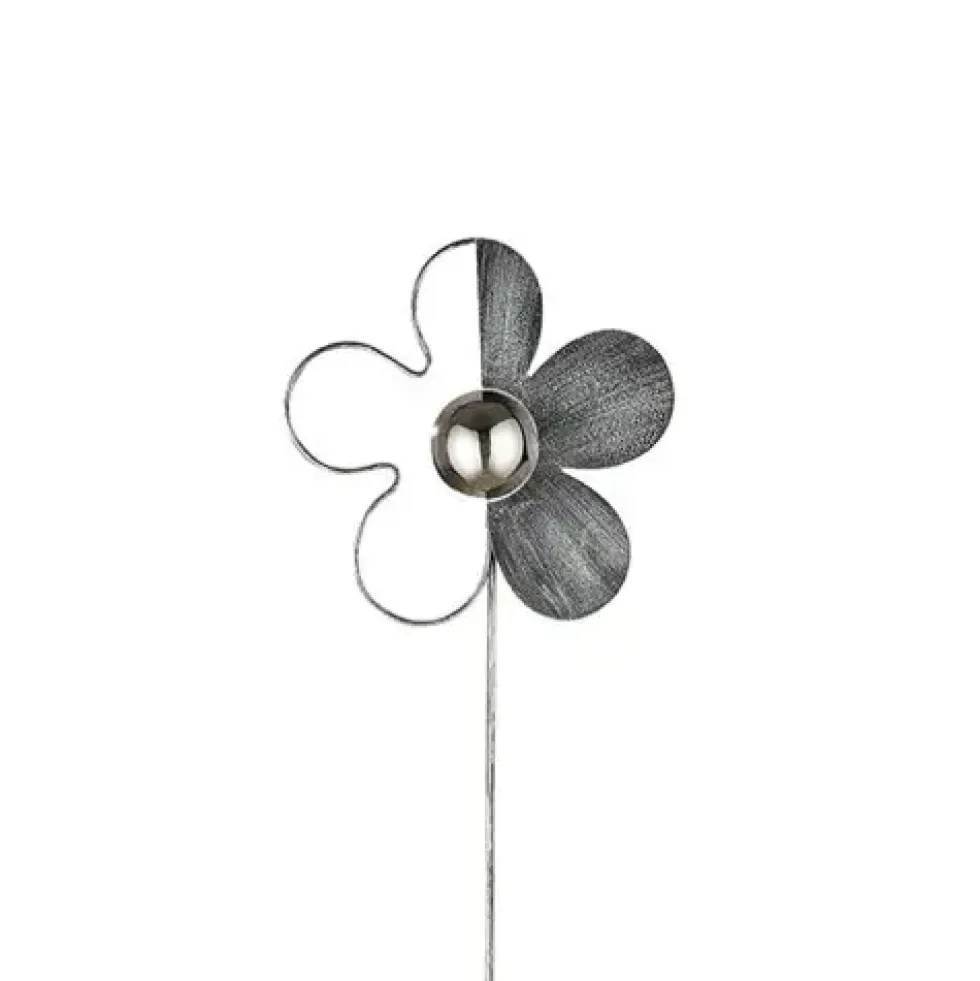 Gartendeko Gartenstecker Metall FLORA Casablanca Höhe 113 cm