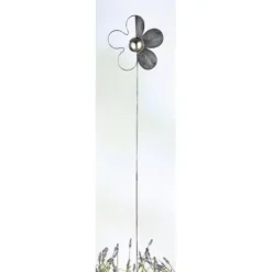 Gartendeko Gartenstecker Metall FLORA Casablanca Höhe 113 cm