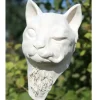 Gartendeko Gartenstecker Mieze mit Maus Höhe 25 cm