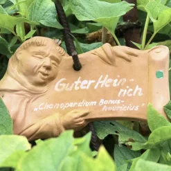 Gartendeko Gartenstecker Mönch Berthold Höhe 10 cm