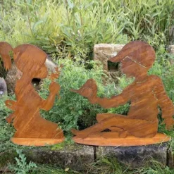 Gartendeko Rost JUNGE MICHEL H 35 cm
