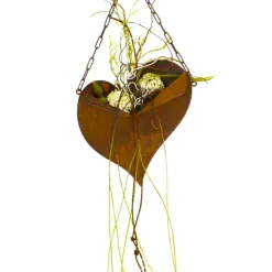 Gartendeko Rost METALL HERZ zum Hängen H 30 cm