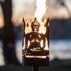 Gartenfackel Buddha Höhe 30 cm – ohne Stiel