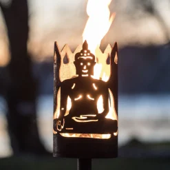 Gartenfackel Buddha Höhe 30 cm – ohne Stiel