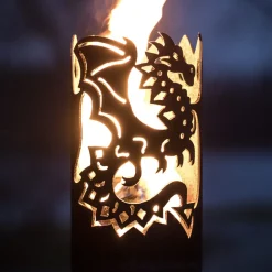 Gartenfackel Drache Höhe 30 cm – ohne Stiel