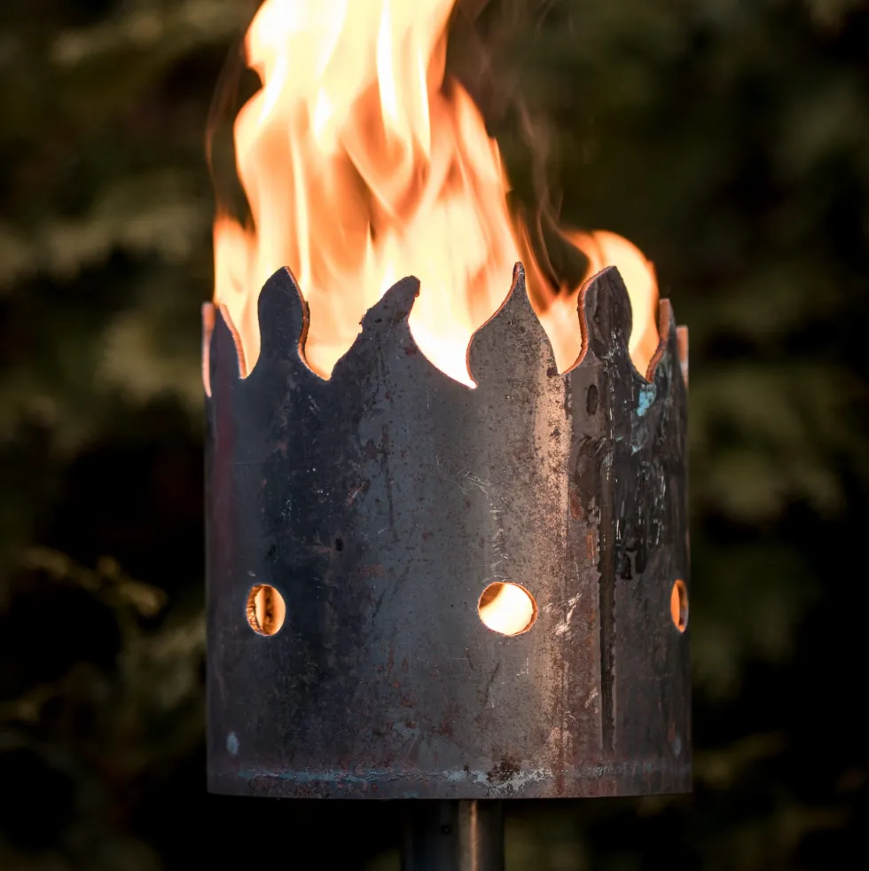 Gartenfackel Fakel Höhe 17 cm – ohne Stiel