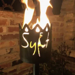 Gartenfackel Feuerfackel aus Metall Sylt Höhe 17 cm – ohne Stiel