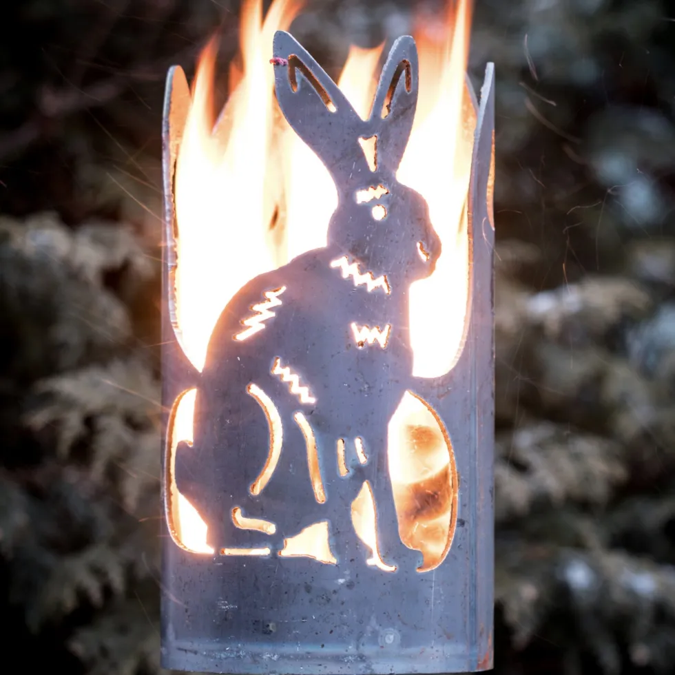 Gartenfackel Hase Höhe 30 cm – ohne Stiel