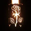 Gartenfackel Rose Höhe 30 cm – ohne Stiel