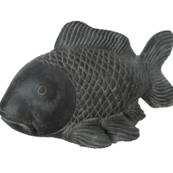 Gartenfigur groß Koi-Karpfen KOHAKU Breite 75 cm