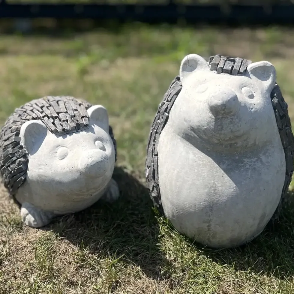 Gartenfigur Igel Schiefer H 27 cm