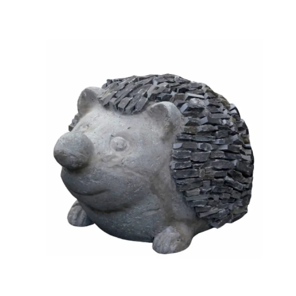 Gartenfigur Igel Schiefer H 27 cm