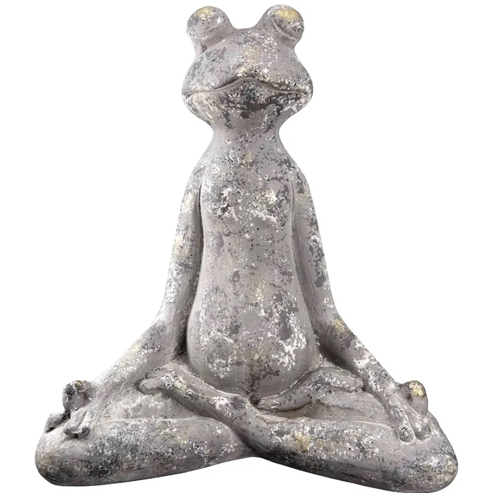 Gartenfigur Yoga Frosch Armin Casablanca H 50 cm
