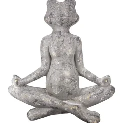 Gartenfigur Yoga Frosch Armin Casablanca H 50 cm