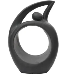 Gartenskulptur Frau Elegance anthrazit Höhe 65 cm