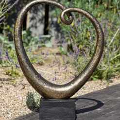 Gartenskulptur Relaxing bronze Höhe 68 cm