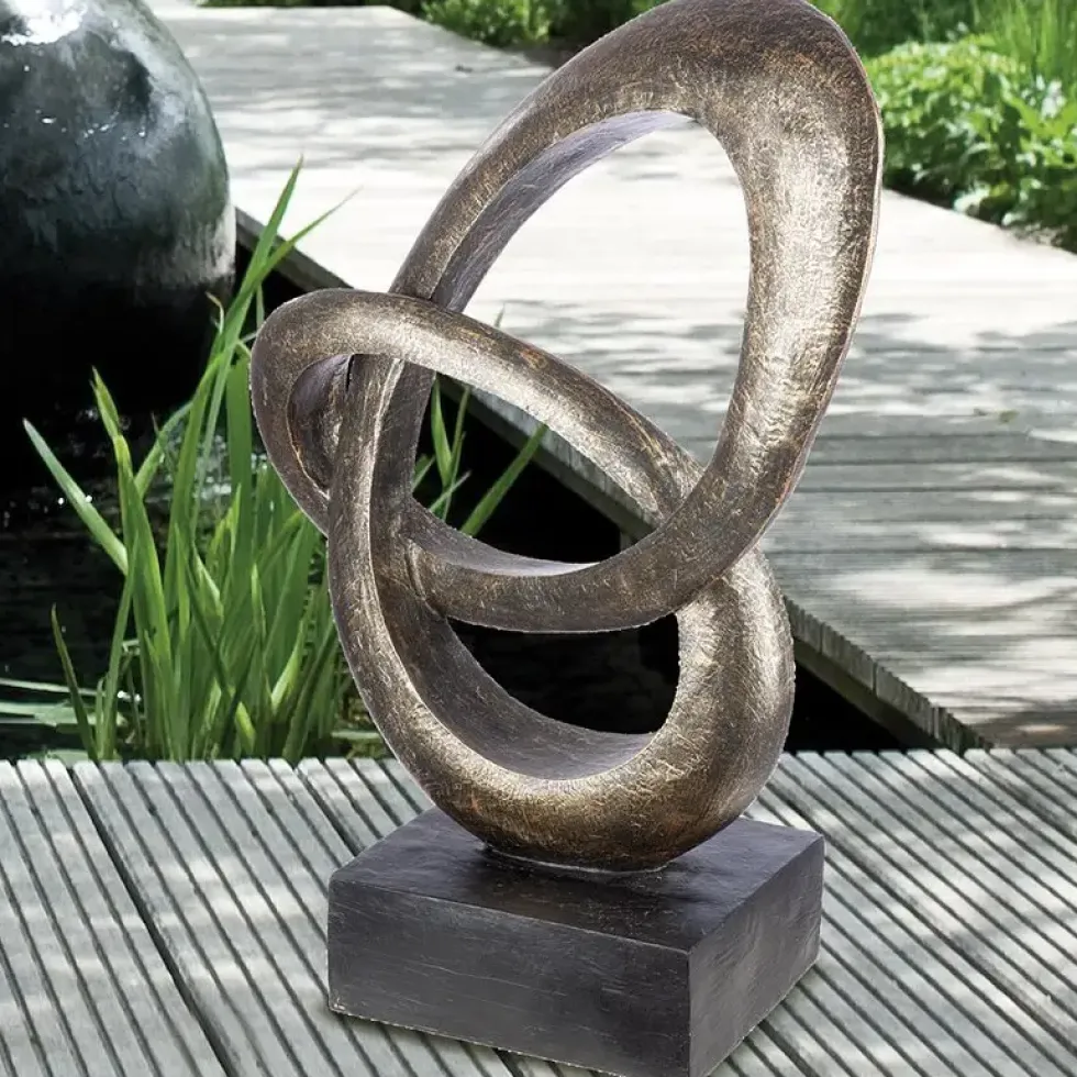 Gartenskulptur Sphere bronze Höhe 69 cm