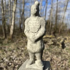 Gartenskulptur Stein SAMURAI KRIEGER Höhe 65 cm