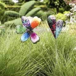 Gartenstecker Metall Blume Deko Colori Höhe 130 cm
