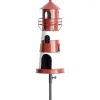 Gartenstecker Metall Leuchtturm Höhe 136 cm