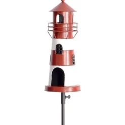 Gartenstecker Metall Leuchtturm Höhe 136 cm