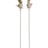 Gartenstecker Metall Vogelpaar Höhe 120 cm