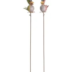 Gartenstecker Metall Vogelpaar Höhe 120 cm