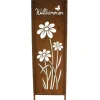 Gartenstecker Rost BLUMEN H 83 cm