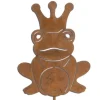 Gartenstecker Rost FROSCHKÖNIG H 60 cm