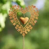 Gartenstecker Rost Herz