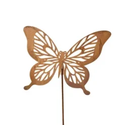 Gartenstecker Rost SCHMETTERLING Höhe 62 cm