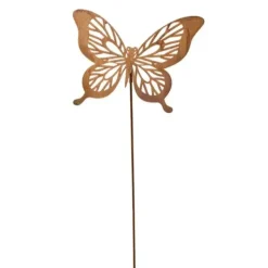 Gartenstecker Rost SCHMETTERLING Höhe 62 cm