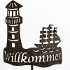 Gartenstecker Rost WILLKOMMEN H 120 cm