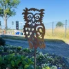 Gartenstecker stolze Eule Höhe 120 cm