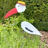 Gartenstecker Storch ADI Vogelvilla Höhe 60 cm