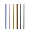 Glasstrohalm | Glastrinkhalm 6er-Set verschiedene Farben Kaheku H 20 cm