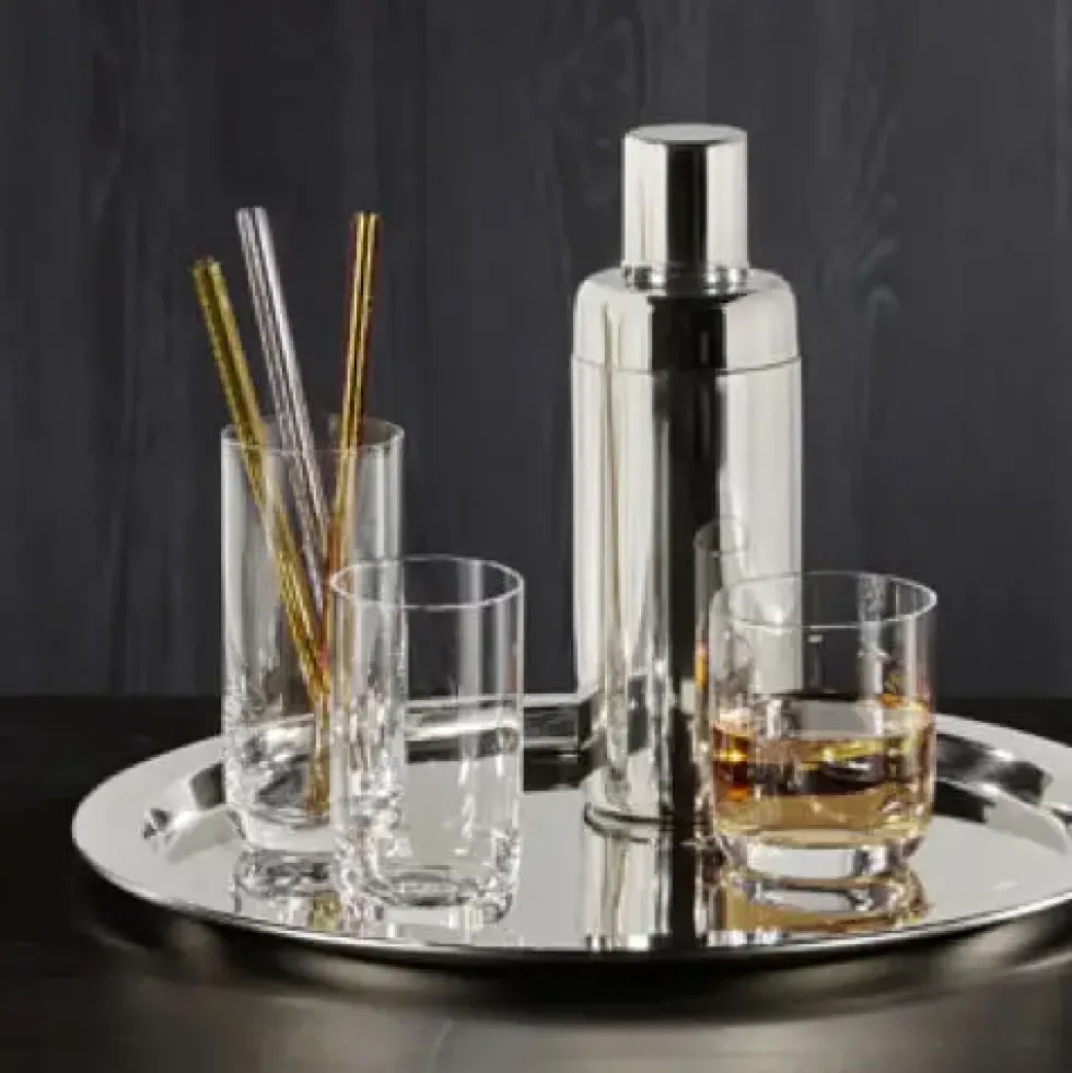 Glasstrohalm | Glastrinkhalm 6er-Set verschiedene Farben Kaheku H 20 cm