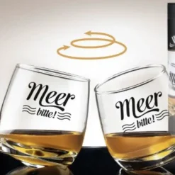 Glas Wackelglas 2er-Set Meer Bitte 200 ml
