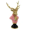 Goldener Hirsch Büste Werner Voß Ludwig pink Höhe 53 cm